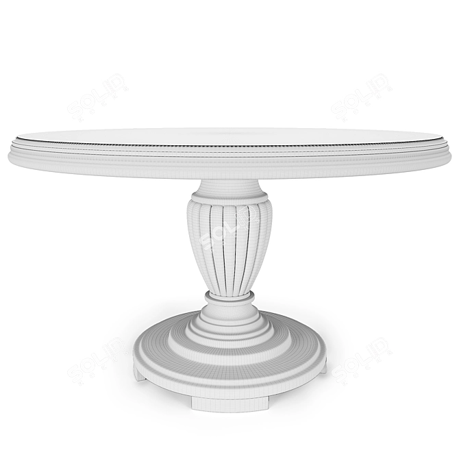 Handcrafted Dining Table Franco 3D model image 3