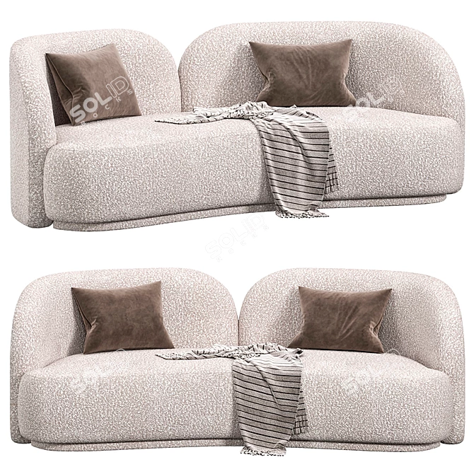 Bruno Moinard Moshi Canape Sofa 3D model image 2