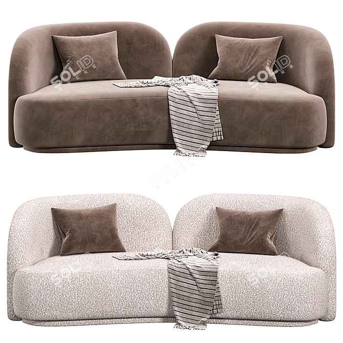 Bruno Moinard Moshi Canape Sofa 3D model image 4