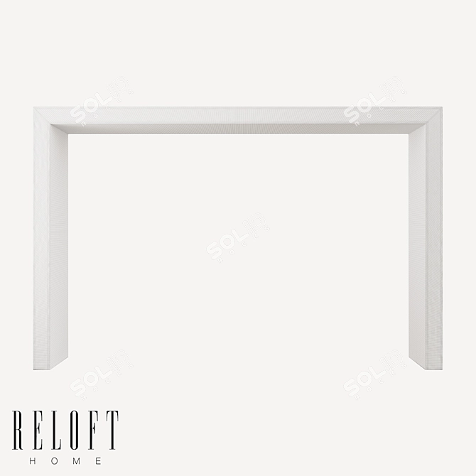 Textured Edge Console Table KRAFT 3D model image 2