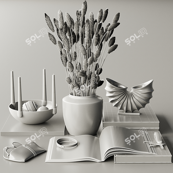  Decorative Set60 3D Model - 2018 Edition 3D model image 4