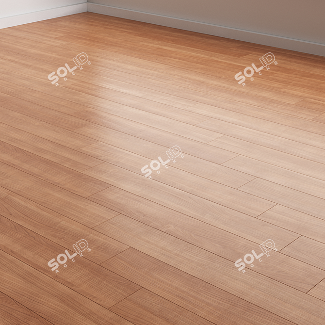 Versatile Oak Plank Flooring Kit 3D model image 2