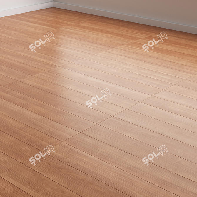 Versatile Oak Plank Flooring Kit 3D model image 4