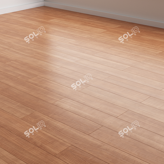 Versatile Oak Plank Flooring Kit 3D model image 6