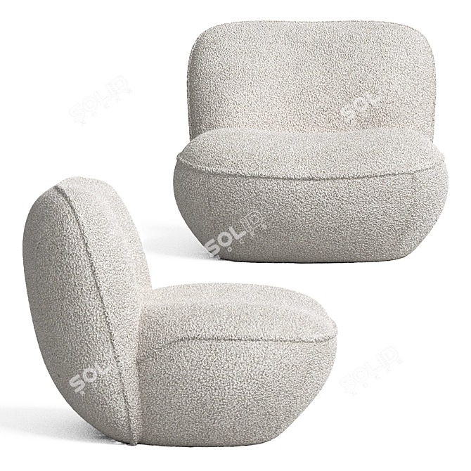 Eco-Friendly Cosi Armchair 3D model image 2