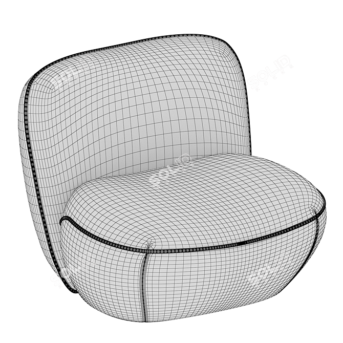 Eco-Friendly Cosi Armchair 3D model image 5