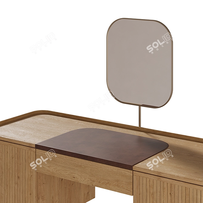 Glossy Screen Style Dresser 3D model image 3