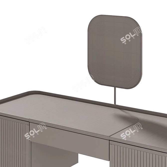 Glossy Screen Style Dresser 3D model image 6