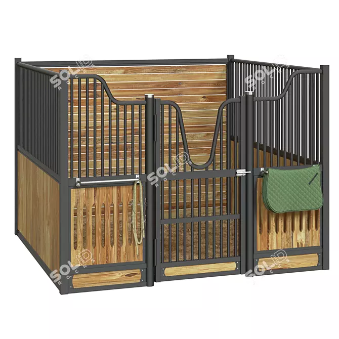 Equestrian Stall Kit - 3D Model 3D model image 1