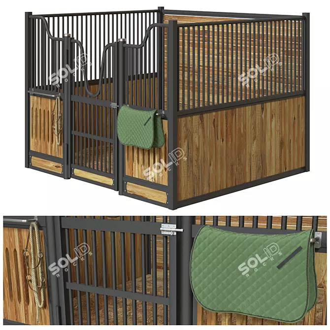 Equestrian Stall Kit - 3D Model 3D model image 2