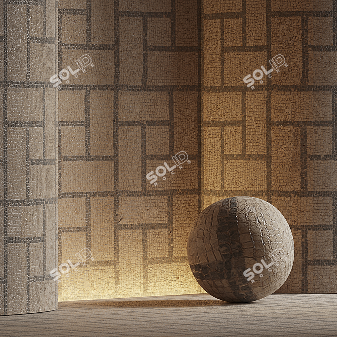 Three-Tone Paving Stones Kit 3D model image 1