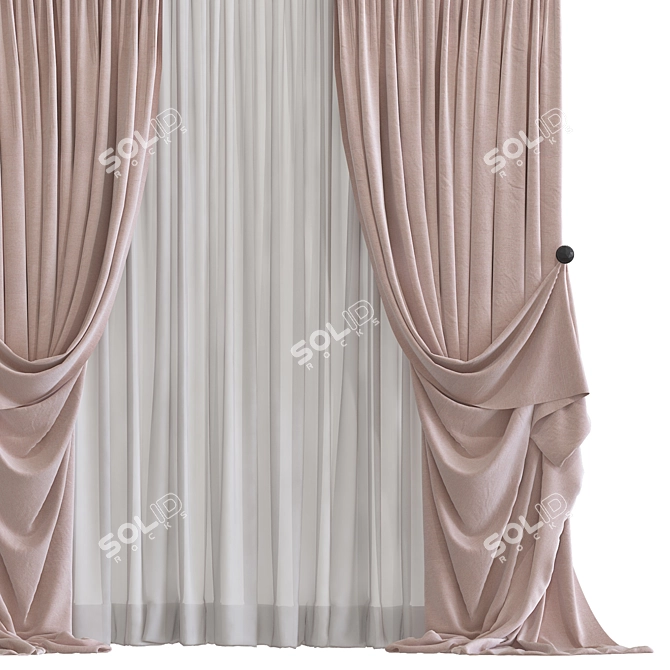 Revamped and Retopologized Curtain 3D model image 2