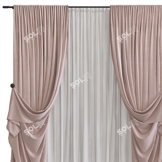 Revamped and Retopologized Curtain 3D model image 3