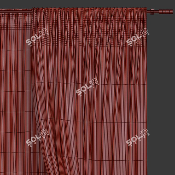 Revamped and Retopologized Curtain 3D model image 5