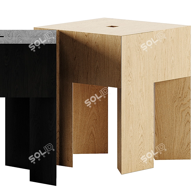 Modern Geometric 3D Model Design 3D model image 3