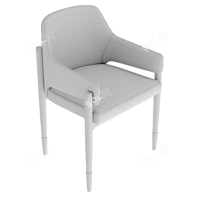 Modern Claire Chair Furniture Set 3D model image 5