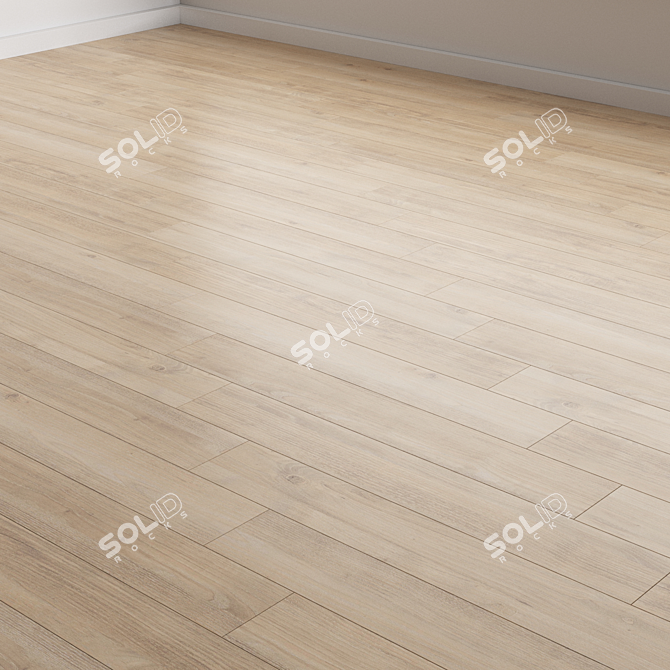 Versatile Oak Flooring Tiles 11 3D model image 2