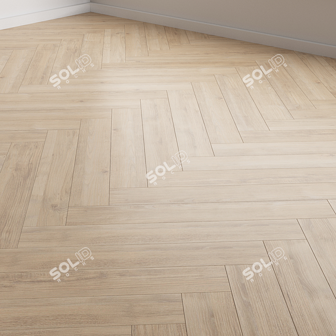 Versatile Oak Flooring Tiles 11 3D model image 3