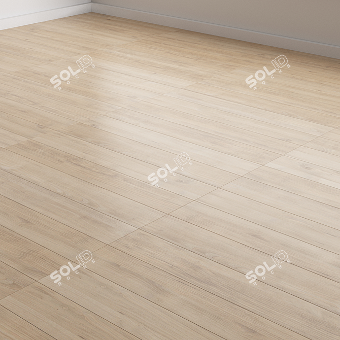 Versatile Oak Flooring Tiles 11 3D model image 4