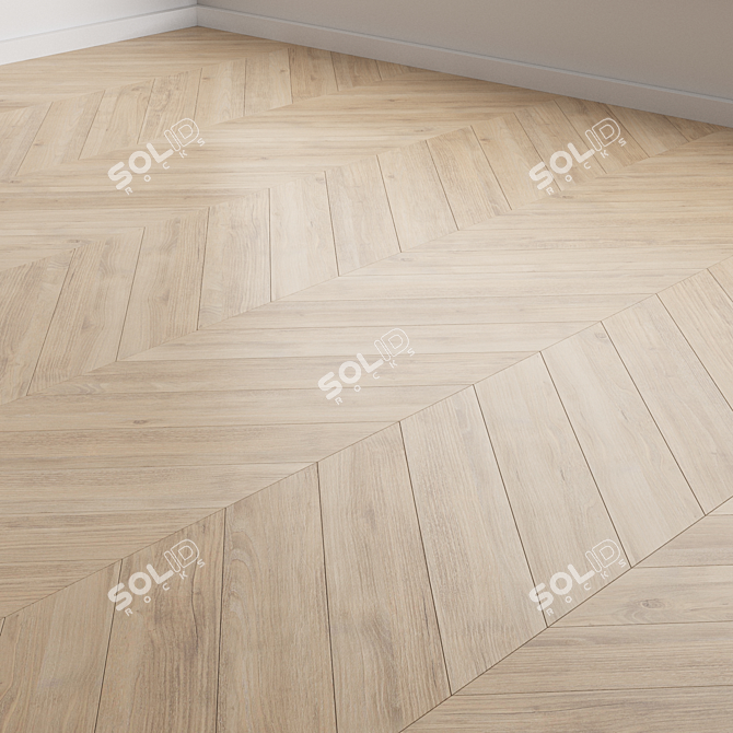 Versatile Oak Flooring Tiles 11 3D model image 5