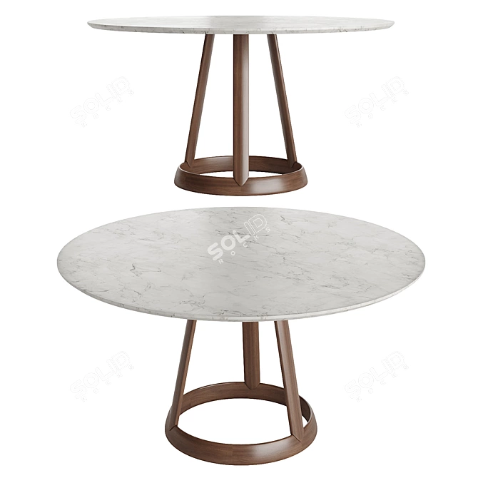 Modern Dining Set Greeny Timeless 3D model image 3