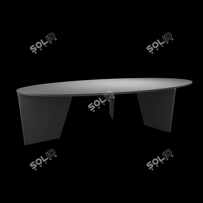 Modern Wood Synapse Table 3D model image 3