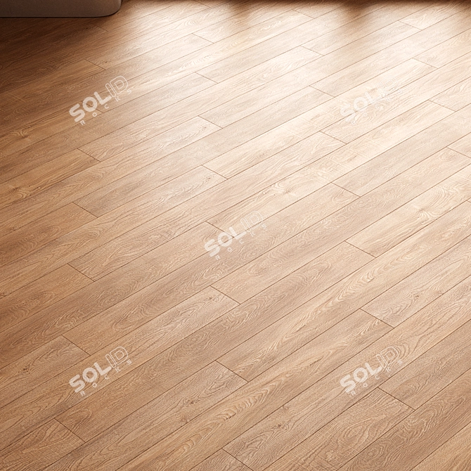 CoronaMultiMap Oak Parquet Flooring 3D model image 2