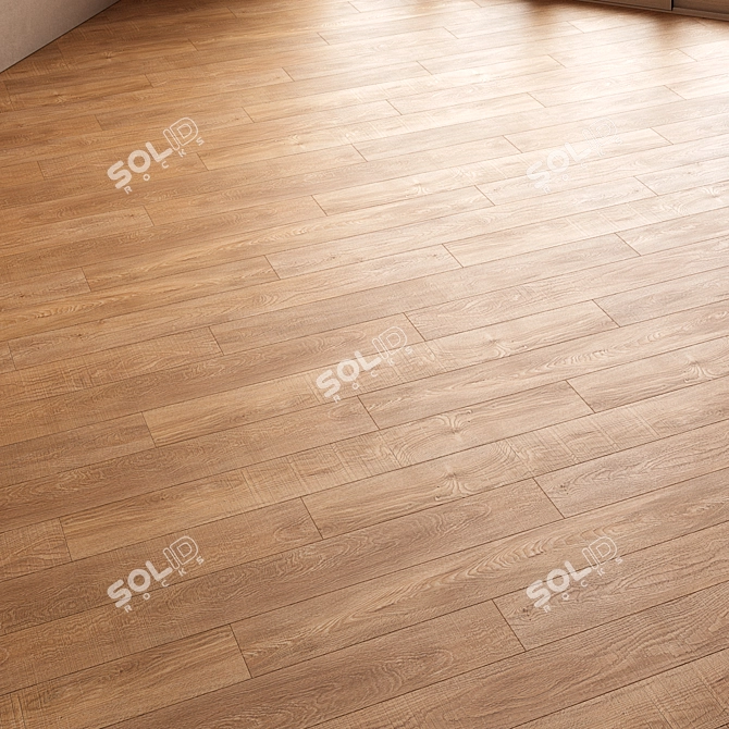 CoronaMultiMap Oak Parquet Flooring 3D model image 3