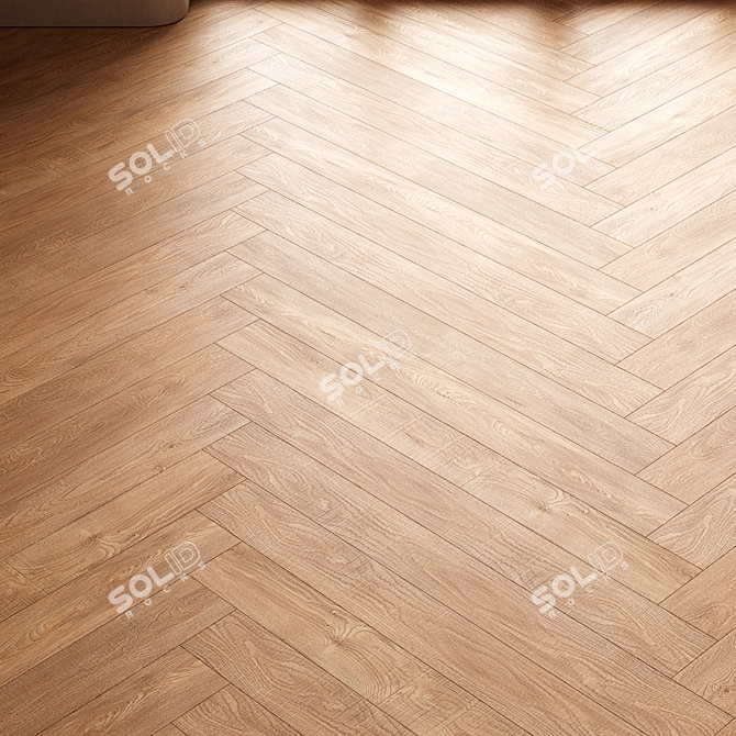 CoronaMultiMap Oak Parquet Flooring 3D model image 4