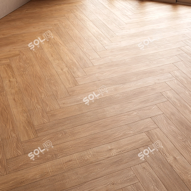 CoronaMultiMap Oak Parquet Flooring 3D model image 5