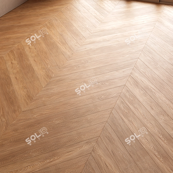 CoronaMultiMap Oak Parquet Flooring 3D model image 6