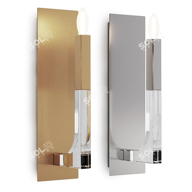 Elegant Daisy Sconces for Home 3D model image 10