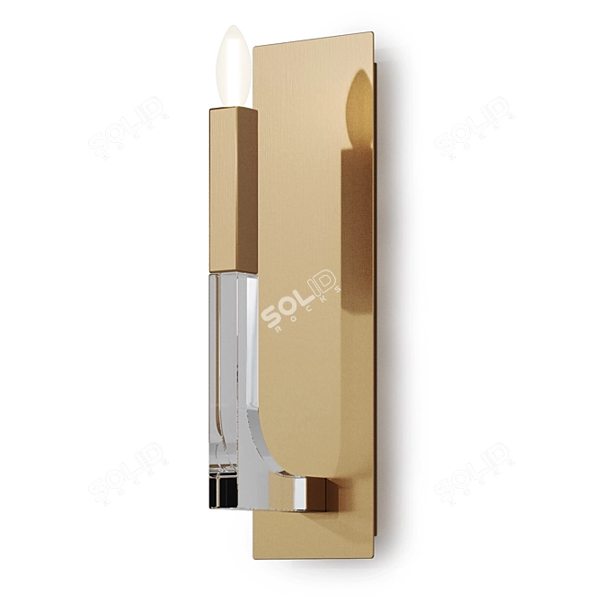 Elegant Daisy Sconces for Home 3D model image 12