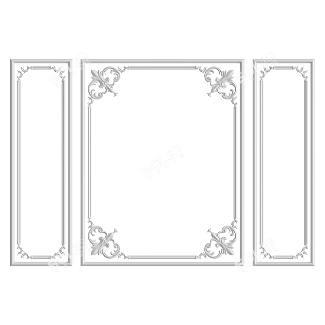 Elegant Wall Solution №60 3D model image 1