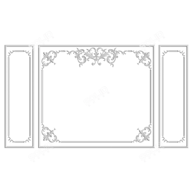 Custom Wall Solution No.61 3D model image 1