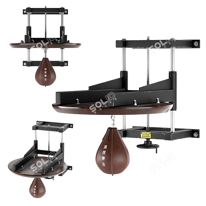 Home Gym Speed Boxing Equipment 3D model image 1