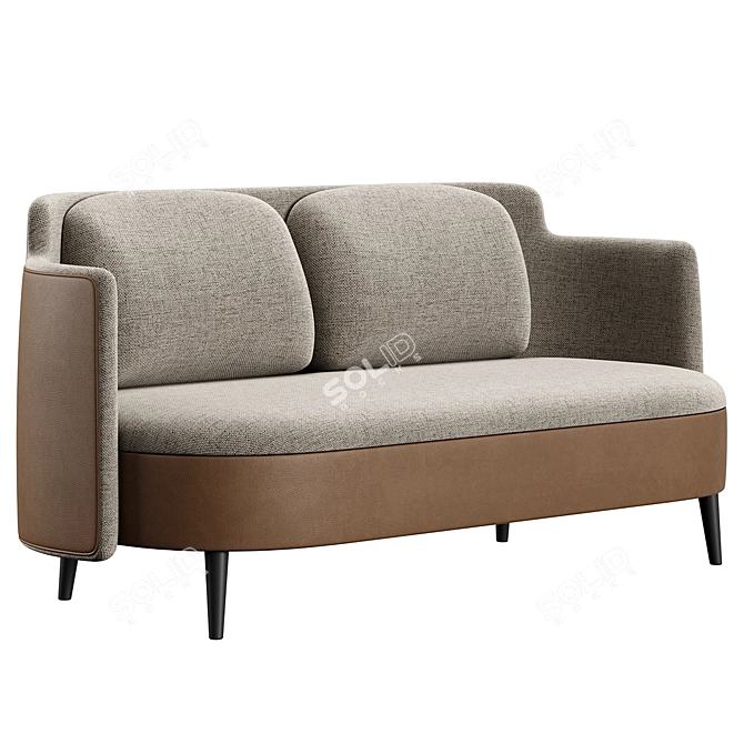 TurboSmooth Model Sofa | 1630x760xh745mm 3D model image 1