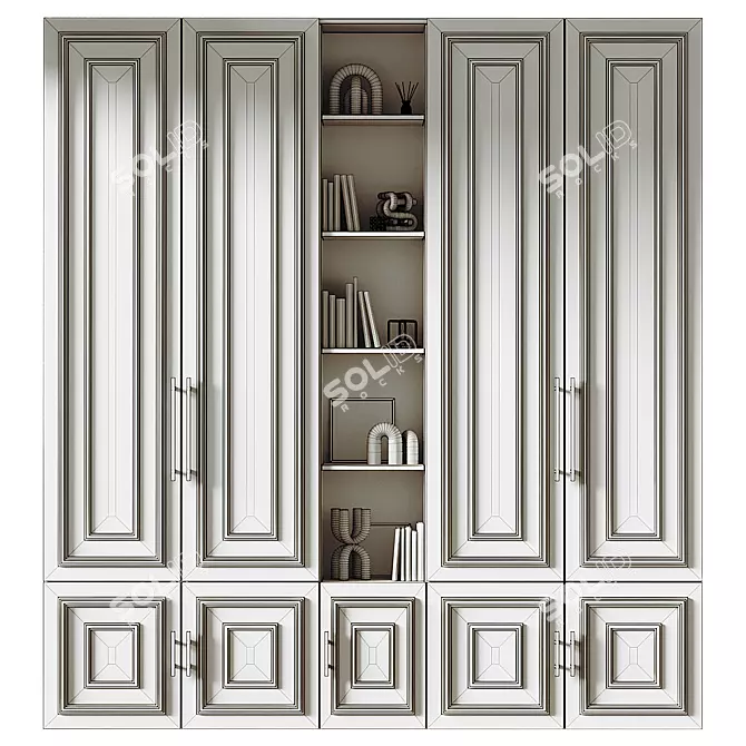 Modern Wardrobe Model 55 3D model image 3
