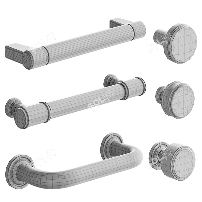 Rejuvenation Cabinet Hardware Set 3D model image 5