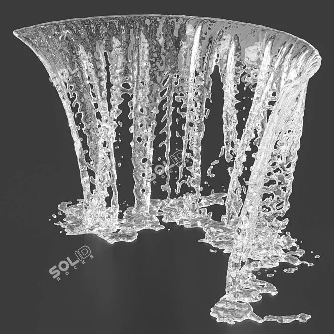 Waterfall Cascading Fountain Nozzles 3D model image 5