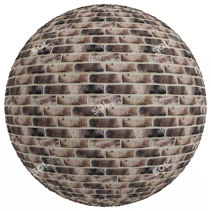  AR Firebrick Stone Texture Set 3D model image 2