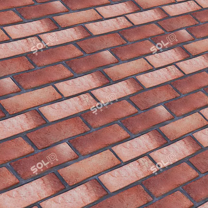  AR Firebrick Stone Texture Set 3D model image 5