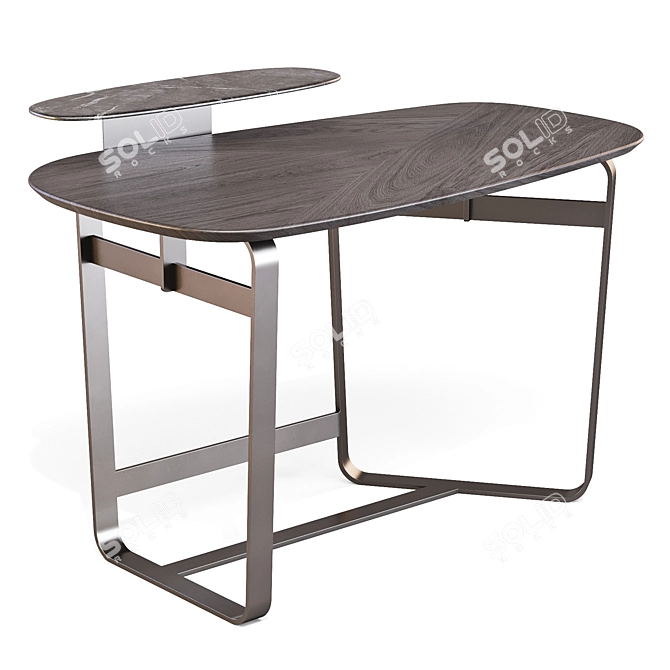 Gauss 120 Writing Desk by Bonaldo 3D model image 2