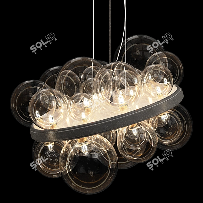 Modern IONA PLATE Light Fixture 3D model image 3