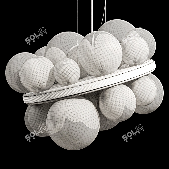 Modern IONA PLATE Light Fixture 3D model image 4