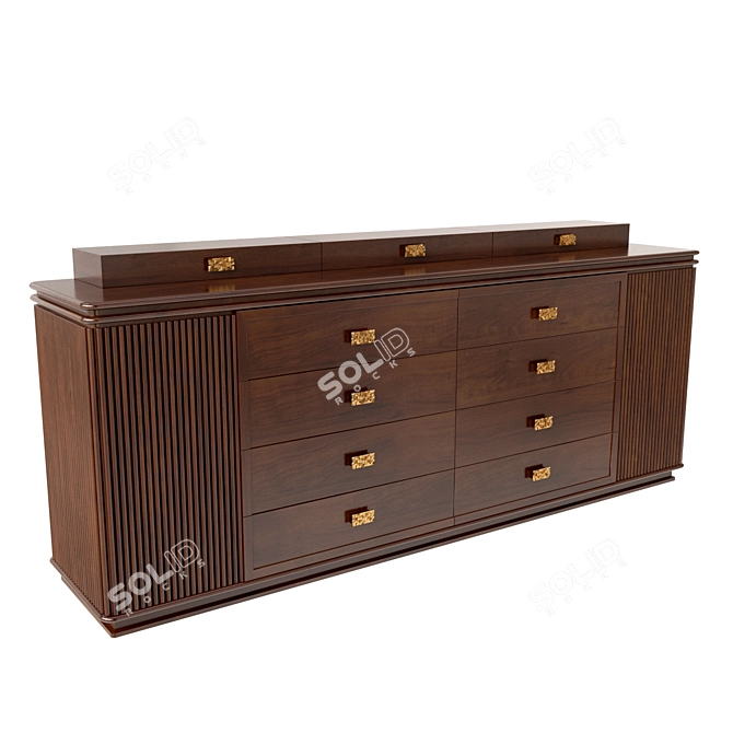 Elegant Vincent Commode Organizer 3D model image 2