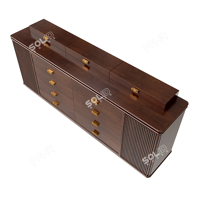 Elegant Vincent Commode Organizer 3D model image 3