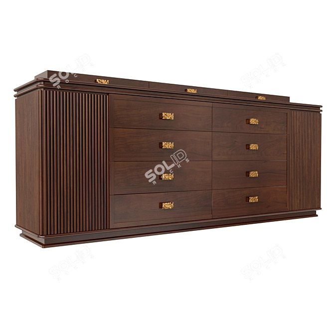 Elegant Vincent Commode Organizer 3D model image 4