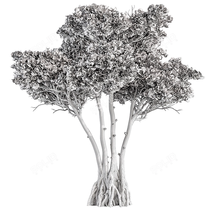 Forest Charm Tree Set 238 3D model image 3