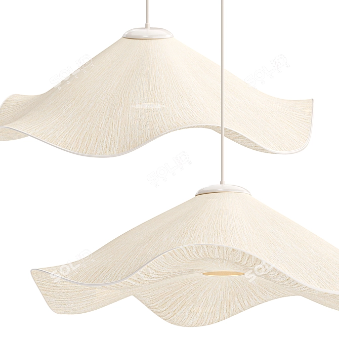 Elegant Caroline Pendant Lamp 3D model image 2